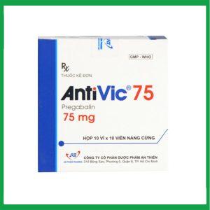 Nhà Thuốc Thanh Vinh - Thuốc Antivic 75 An Thiên điều trị đau thần kinh trung ương và ngoại biên (10 vỉ x 10 viên) 2 Nhà Thuốc Thanh Vinh - anti1