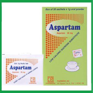 Bột Aspartam cho người tiểu đường hộp 50 gói x 1g
