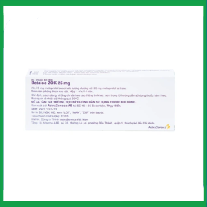 Nhà Thuốc Thanh Vinh - Thuốc Betaloc Zok 25mg AstraZeneca điều trị tăng huyết áp (1 vỉ x 14 viên) 1 Nhà Thuốc Thanh Vinh - b2