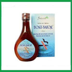 Nước súc miệng Boni-Smok làm thay đổi mùi vị thuốc lá khi hút, giúp bạn sớm bỏ thuốc lá (chai 250ml)