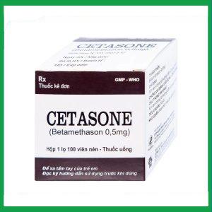Nhà Thuốc Thanh Vinh - Thuốc Cetasone 0.5mg Pharbaco điều trị thấp khớp, bệnh hệ thống tạo keo (100 viên) 3 Nhà Thuốc Thanh Vinh - cetasone1
