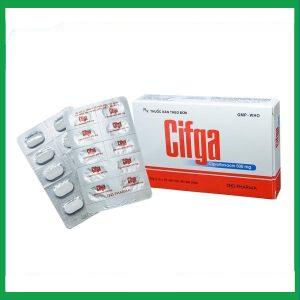 Cifga 500mg trị nhiễm khuẩn (2 vỉ x 10 viên)