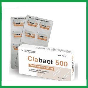 Thuốc Clabact 500 DHG điều trị nhiễm khuẩn (2 vỉ x 10 viên)
