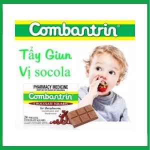 Nhà Thuốc Thanh Vinh - Tẩy giun Combantrin Socola Úc (Hộp 4 vỉ x 6 thanh) 1 Nhà Thuốc Thanh Vinh - combantrin 2