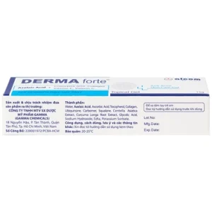Nhà Thuốc Thanh Vinh - Gel Derma Forte ngừa mụn trứng cá, ngừa thâm, mờ sẹo 15g 3 Nhà Thuốc Thanh Vinh - dermaforte 2