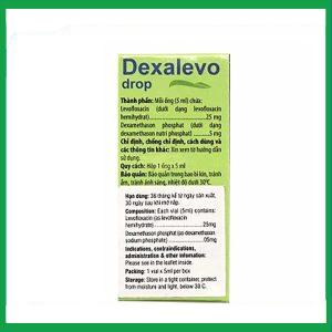 Nhà Thuốc Thanh Vinh - Thuốc nhỏ mắt Dexalevo Drop điều trị nhiễm khuẩn mắt, viêm kết mạc (5ml) 1 Nhà Thuốc Thanh Vinh - dexalevo drop 2