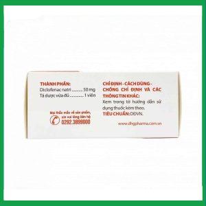 Nhà Thuốc Thanh Vinh - diclofenac 50mg dhg 1