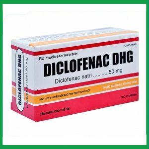 Diclofenac 50mg trị viêm, đau cơ xương khớp (10 vỉ x 10 viên)