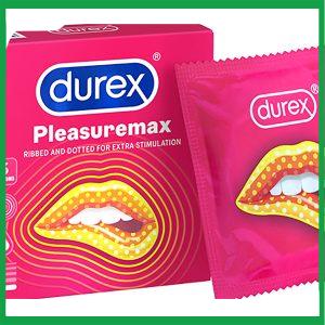 Bao cao su Durex Pleasuremax có chấm nổi 56mm