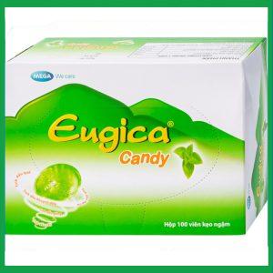 Eugica Candy hỗ trợ làm ấm, thông cổ (hộp 100 viên)