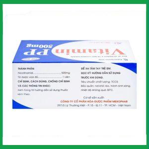 Nhà Thuốc Thanh Vinh - Thuốc Vitamin PP 500mg Mekophar điều trị bệnh pellagra (10 vỉ x 10 viên) 4 Nhà Thuốc Thanh Vinh - fb 2 2024 07 05T141405.891