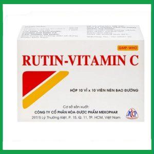 Nhà Thuốc Thanh Vinh - Thuốc Rutin-Vitamin C Mekophar hỗ trợ điều trị các hội chứng chảy máu, xơ cứng (10 vỉ x 10 viên) 5 Nhà Thuốc Thanh Vinh - fb 2 2024 07 08T134757.553
