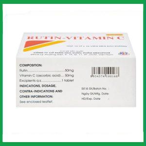 Nhà Thuốc Thanh Vinh - Thuốc Rutin-Vitamin C Mekophar hỗ trợ điều trị các hội chứng chảy máu, xơ cứng (10 vỉ x 10 viên) 4 Nhà Thuốc Thanh Vinh - fb 2 2024 07 08T134837.447