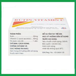 Nhà Thuốc Thanh Vinh - Thuốc Rutin-Vitamin C Mekophar hỗ trợ điều trị các hội chứng chảy máu, xơ cứng (10 vỉ x 10 viên) 3 Nhà Thuốc Thanh Vinh - fb 2 2024 07 08T134913.545