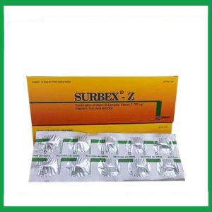 Viên nén Surbex Z điều trị chứng thiếu các vitamin nhóm B, vitamin C và kẽm (10 vỉ x 10 viên)