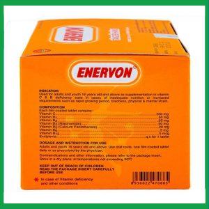 Nhà Thuốc Thanh Vinh - Thuốc Enervon United điều trị thiếu Vitamin C và B (10 vỉ x 10 viên) 1 Nhà Thuốc Thanh Vinh - fb 2 71