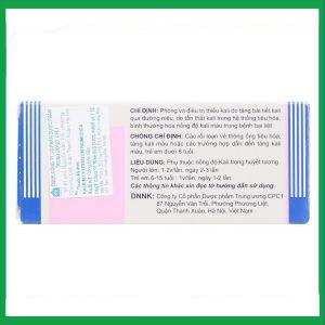 Nhà Thuốc Thanh Vinh - Kalium Chloratum Biomedica 500mg phòng và trị thiếu kali (10 vỉ x 10 viên) 2 Nhà Thuốc Thanh Vinh - fb 2 85