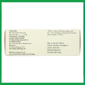 Nhà Thuốc Thanh Vinh - Thuốc Meloxicam Tablets BP 7.5mg B.Brawn giảm viêm xương khớp (10 vỉ x 10 viên) 2 Nhà Thuốc Thanh Vinh - fb 3 2024 07 17T173807.842