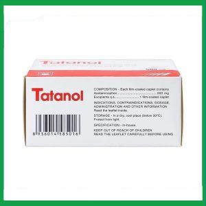 Nhà Thuốc Thanh Vinh - Thuốc Tatanol giảm đau, hạ sốt (10 vỉ x 10 viên) 3 Nhà Thuốc Thanh Vinh - fb 3 2024 07 19T145546.299