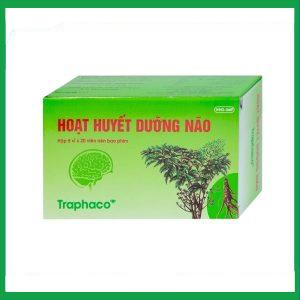 Thuốc Hoạt Huyết Dưỡng Não bao phim Traphaco điều trị suy giảm trí nhớ, căng thẳng thần kinh (5 vỉ x 20 viên)