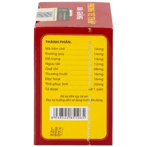 Nhà Thuốc Thanh Vinh - Thuốc Phong Tê Thấp Bà Giằng điều trị đau vai gáy, đau thần kinh tọa (400 viên) 3 Nhà Thuốc Thanh Vinh - hong Te Thap Ba Giang 400 2