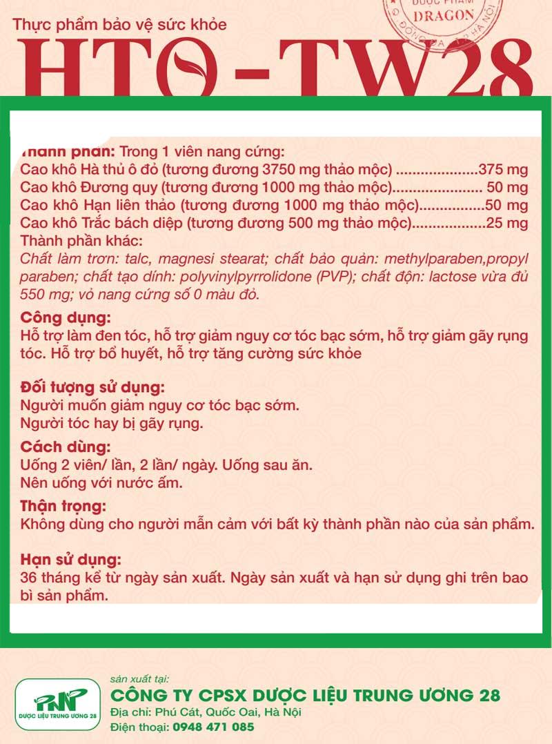 hto-tw28-hdsd.jpg Nhà Thuốc Thanh Vinh - hto tw28 hdsd