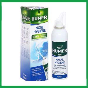 Dung dịch xịt mũi Humer người lớn 150ml Nose Hygiene Urgo