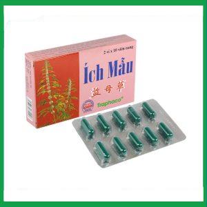 Thuốc Ích Mẫu Traphaco điều trị đau bụng kinh, kinh nguyệt không đều (2 vỉ x 10 viên)
