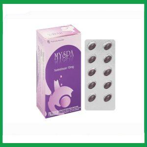Myspa 10mg trị mụn trứng cá (3 vỉ x 10 viên).