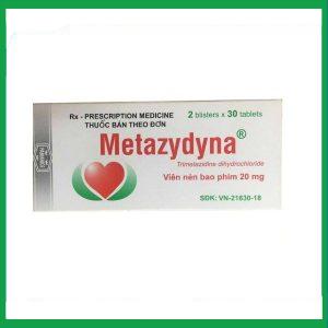 Thuốc Metazydyna 20mg Polpharma điều trị đau thắt ngực (2 vỉ x 30 viên)