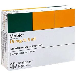 Thuốc Mobic 15mg/1.5ml Boehringer điều trị viêm xương khớp (5 ống x 1.5ml)