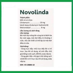 Nhà Thuốc Thanh Vinh - Dung dịch Novolinda điều trị bệnh trứng cá, viêm nang lông (30ml) 1 Nhà Thuốc Thanh Vinh - novolinda 2