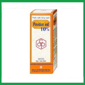 Nhà Thuốc Thanh Vinh - Thuốc nước dùng ngoài Povidon Iod 10% sát khuẩn vết thương ô nhiễm và da (20ml) 4 Nhà Thuốc Thanh Vinh - p5