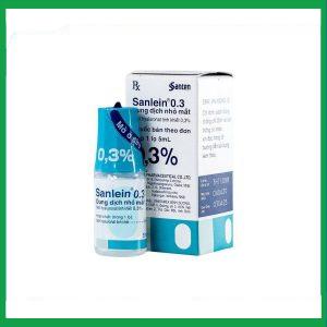 Thuốc nhỏ mắt Sanlein 0.3% hỗ trợ điều trị rối loạn biểu mô kết giác mạc (5ml)