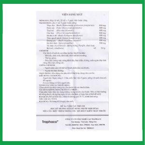 Nhà Thuốc Thanh Vinh - Viên Sáng Mắt Traphaco điều trị mờ mắt, nhức mắt, khô mắt (10 gói x 5g) 1 Nhà Thuốc Thanh Vinh - sang mat2 1