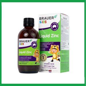 Siro Brauer Baby & Kids Liquid Zinc bổ sung kẽm, tăng sức đề kháng cho trẻ (200ml)