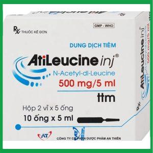 Dung dịch tiêm AtiLeucine inj 500mg/5ml An Thiên điều trị triệu chứng cơn chóng mặt (2 vỉ x 5 ống)