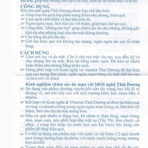 Nhà Thuốc Thanh Vinh - Sữa rửa mặt nghệ Thái Dương 90g 2 Nhà Thuốc Thanh Vinh - srm 1