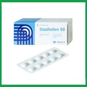 Thuốc Stadlofen Stella 50mg giảm đau và viêm khớp, rối loạn cơ xương cấp tính (5 vỉ x 10 viên)