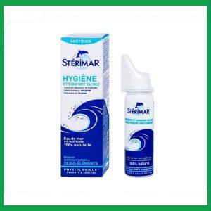 Dung dịch xịt mũi Stérimar Nose Hygiene And Comfor 50ml loại bỏ bụi bẩn niêm mạc mũi cho trẻ từ 3 tuổi - người lớn