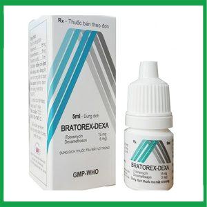 Thuốc nhỏ mắt Bratorex Dexa HaNoipharma điều trị viêm giác mạc