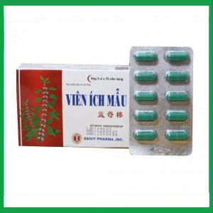 Viên Ích Mẫu Đại Uy bổ huyết điều kinh Hộp 2 Vỉ X 10 Viên