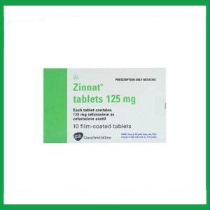 Nhà Thuốc Thanh Vinh - Thuốc Zinnat tablets 125mg điều trị các chứng nhiễm khuẩn (1 vỉ x 10 viên) 1 Nhà Thuốc Thanh Vinh - zin1