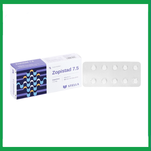 Nhà Thuốc Thanh Vinh - Thuốc Zopistad 7.5 Stella hỗ trợ điều trị ngắn hạn chứng mất ngủ (1 vỉ x 10 viên) 1 Nhà Thuốc Thanh Vinh - zopi1